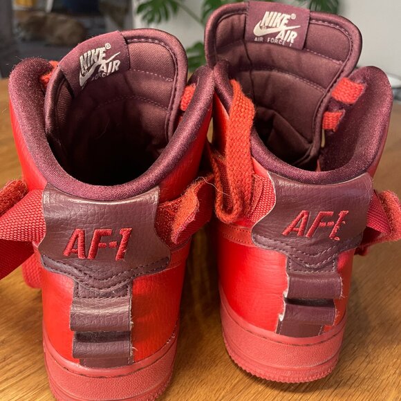 Nike Air Force 1 High Utility "Dune Red" - Women's Size 9 - Picture 2 of 9